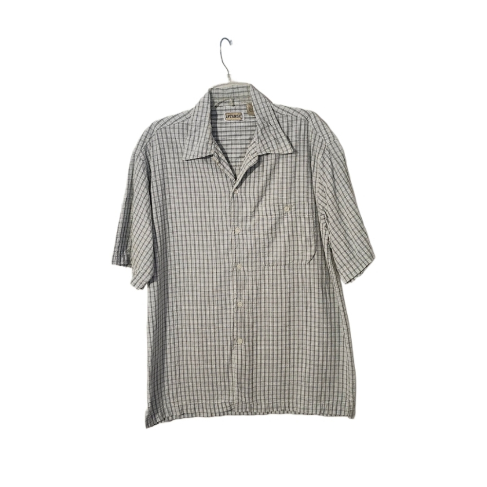 Intrinsic   Men's  Size M    Button-down   Shirt   White, Gray, Blue